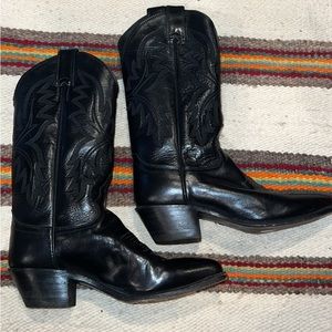 Black Justin Cowboy Boots